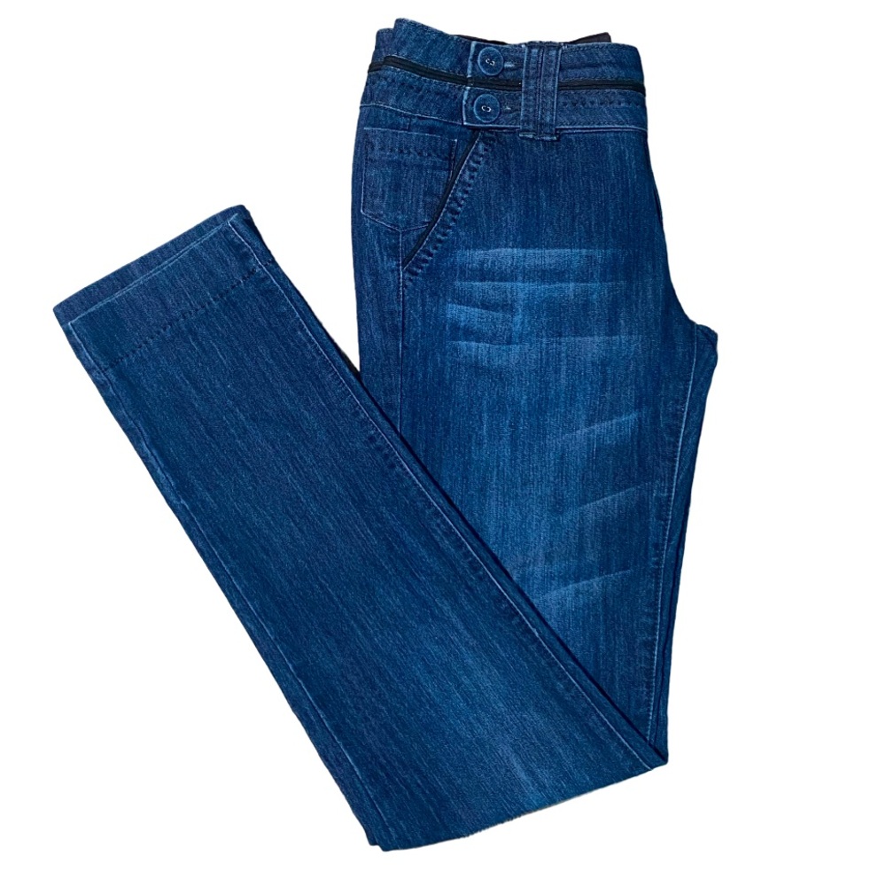 CLASH Women’s Stretch Straight Leg Jeans, Juniors Size 7